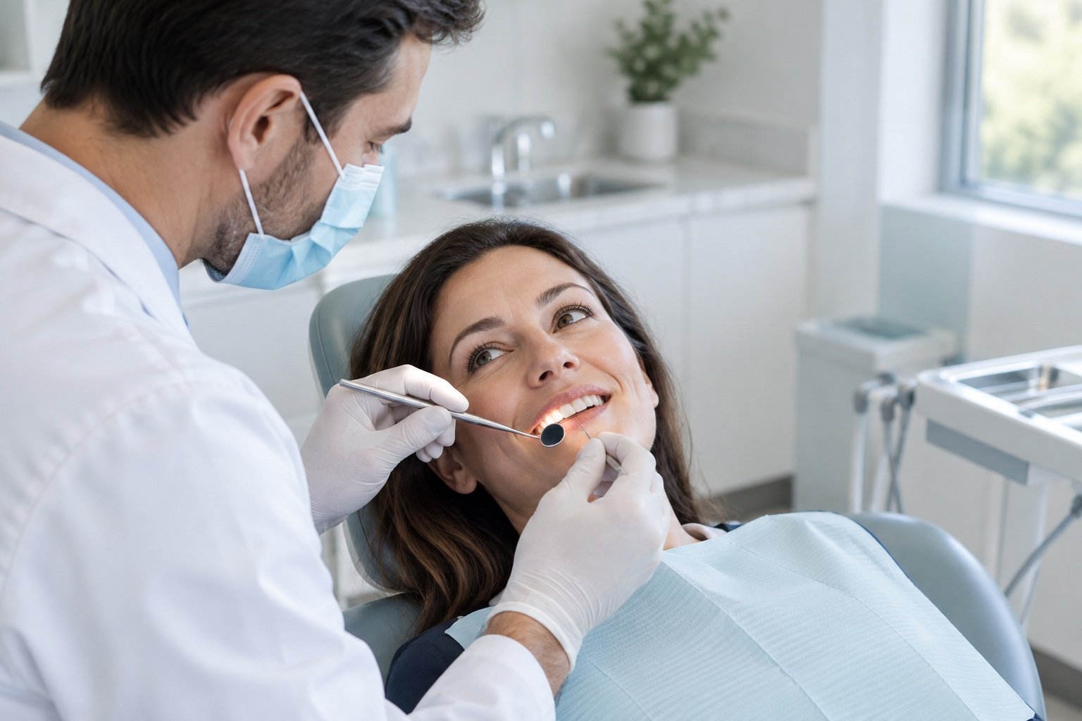 Revisió dental preventiva en una clínica moderna